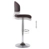 Tabouret de bar Marron Similicuir 