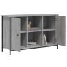 Meuble TV sonoma gris 100x35x65 cm bois d'ingénierie 