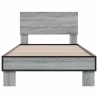 Cadre de lit sans matelas sonoma gris 75x190 cm 