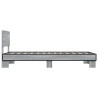 Cadre de lit sans matelas sonoma gris 75x190 cm 