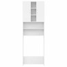 Meuble pour machine à laver Blanc 64x25,5x190 cm 