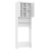 Meuble pour machine à laver Blanc 64x25,5x190 cm 