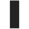 Étagère à chaussures chêne noir 54x34x100,5 cm bois ingénierie 