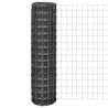 Clôture Euro Acier 10 x 1,5 m Gris 