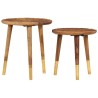 Tables basses 2 pcs Bois massif 