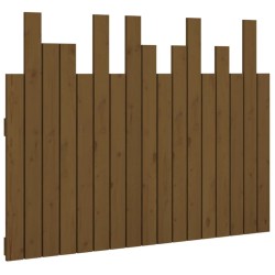 Tête de lit murale Marron miel 108x3x80 cm Bois massif de pin 