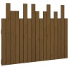 Tête de lit murale Marron miel 108x3x80 cm Bois massif de pin 