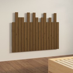 Tête de lit murale Marron miel 108x3x80 cm Bois massif de pin 