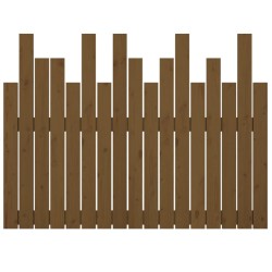 Tête de lit murale Marron miel 108x3x80 cm Bois massif de pin 