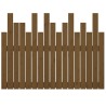 Tête de lit murale Marron miel 108x3x80 cm Bois massif de pin 