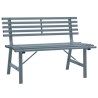 Banc de jardin 110 cm acier gris 