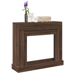 Cadre de cheminée chêne marron 100x30x87,5 cm bois d'ingénierie 