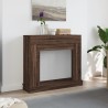 Cadre de cheminée chêne marron 100x30x87,5 cm bois d'ingénierie 