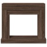Cadre de cheminée chêne marron 100x30x87,5 cm bois d'ingénierie 