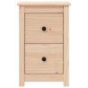 Tables de chevet 2 pcs 40x35x61,5 cm Bois de pin massif 