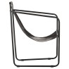 Fauteuil de relaxation noir cuir véritable 