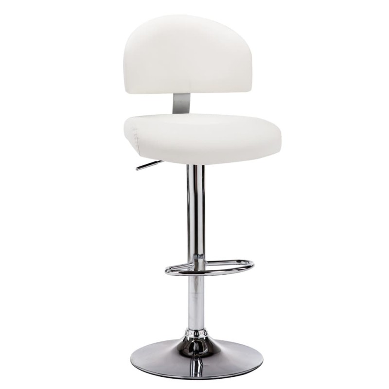 Tabouret de bar Blanc Similicuir 