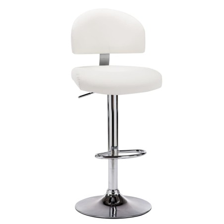 Tabouret de bar Blanc Similicuir 