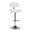 Tabouret de bar Blanc Similicuir 