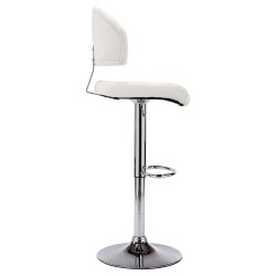 Tabouret de bar Blanc Similicuir 