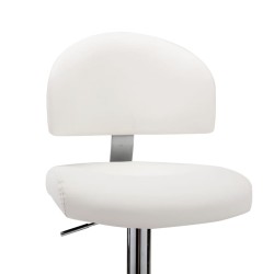 Tabouret de bar Blanc Similicuir 