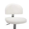 Tabouret de bar Blanc Similicuir 