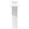 Pieds de table basse en forme de X, 2 pièces, blanc, 60 x (30-31) cm, acier 
