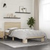 Cadre de lit sans matelas chêne sonoma 90x190 cm 
