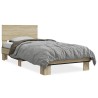 Cadre de lit sans matelas chêne sonoma 90x190 cm 