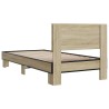 Cadre de lit sans matelas chêne sonoma 90x190 cm 