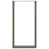Pieds de table de bar en forme de U, 2 pièces, acier naturel, 60 x (110-111) cm 