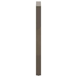 Pieds de table de bar en forme de U, 2 pièces, acier naturel, 60 x (110-111) cm 