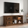 Meuble TV chêne marron 102x35,5x47,5 cm bois d'ingénierie 