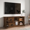 Meuble TV chêne marron 102x35,5x47,5 cm bois d'ingénierie 
