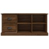 Meuble TV chêne marron 102x35,5x47,5 cm bois d'ingénierie 