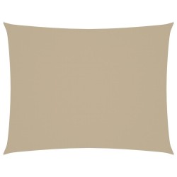 Voile de parasol tissu oxford rectangulaire 5x7 m beige 