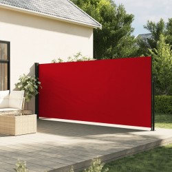 Auvent latéral rétractable rouge 160x300 cm 