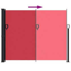 Auvent latéral rétractable rouge 160x300 cm 