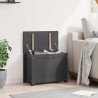 Boîte de rangement Gris 60x32x45,5 cm Bois massif de pin 