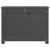 Boîte de rangement Gris 60x32x45,5 cm Bois massif de pin 