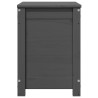 Boîte de rangement Gris 60x32x45,5 cm Bois massif de pin 