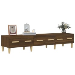 Meuble TV Chêne marron 150x34,5x30 cm Bois d'ingénierie 