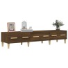 Meuble TV Chêne marron 150x34,5x30 cm Bois d'ingénierie 