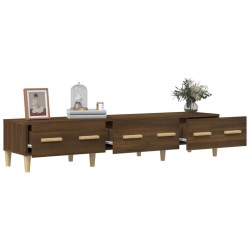 Meuble TV Chêne marron 150x34,5x30 cm Bois d'ingénierie 