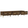 Meuble TV Chêne marron 150x34,5x30 cm Bois d'ingénierie 