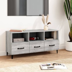 Meuble TV Sonoma gris 102x35x50 cm Bois d'ingénierie 
