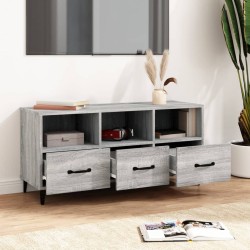 Meuble TV Sonoma gris 102x35x50 cm Bois d'ingénierie 