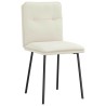 Chaises à manger lot de 2 Crème Velours 