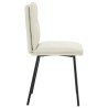 Chaises à manger lot de 2 Crème Velours 