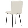 Chaises à manger lot de 2 Crème Velours 
